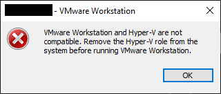 VMware Error